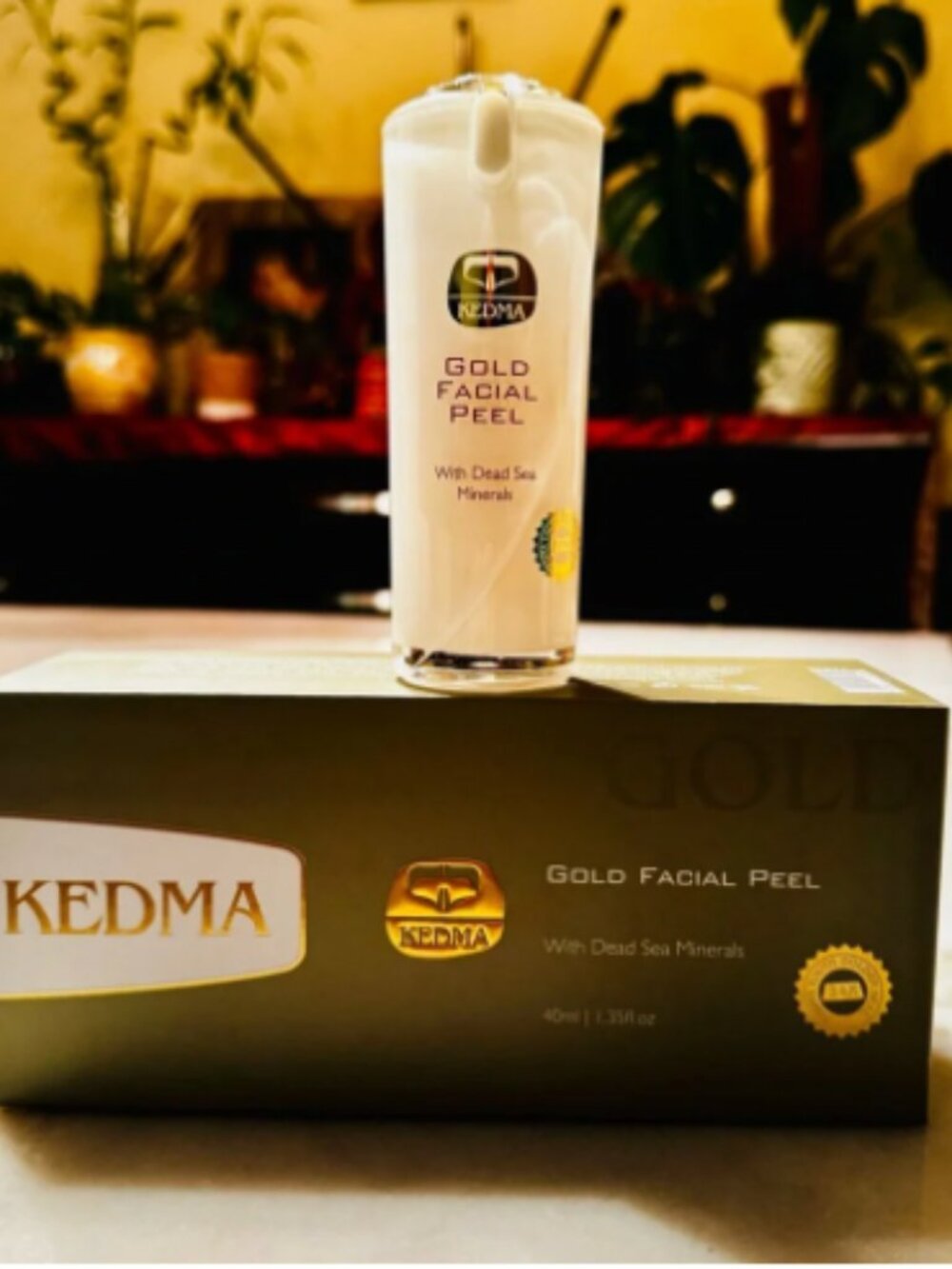 KEDMA GOLD FACIAL PEEL-DEAD SEA MINERALS- 1.35 fl oz / 40 ml - BRAND NEW- SEALED